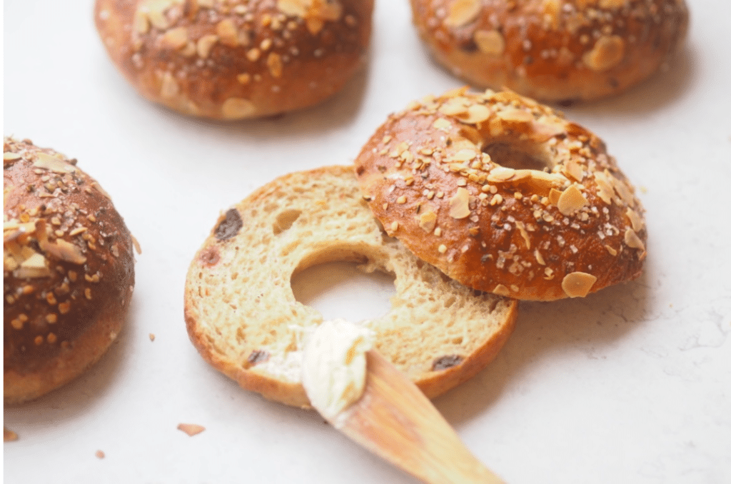 Müsli bagels - gode til madpakken - Ditte Julie Jensen