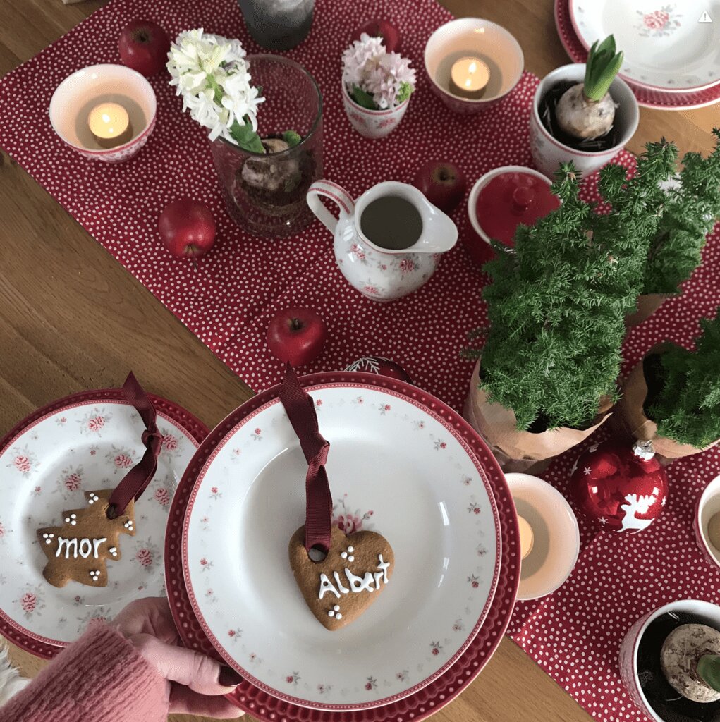 julebord med spiseligt julepynt