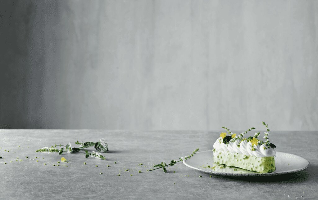Flabet citronfromage med pistacie – rettelse i Kageminder