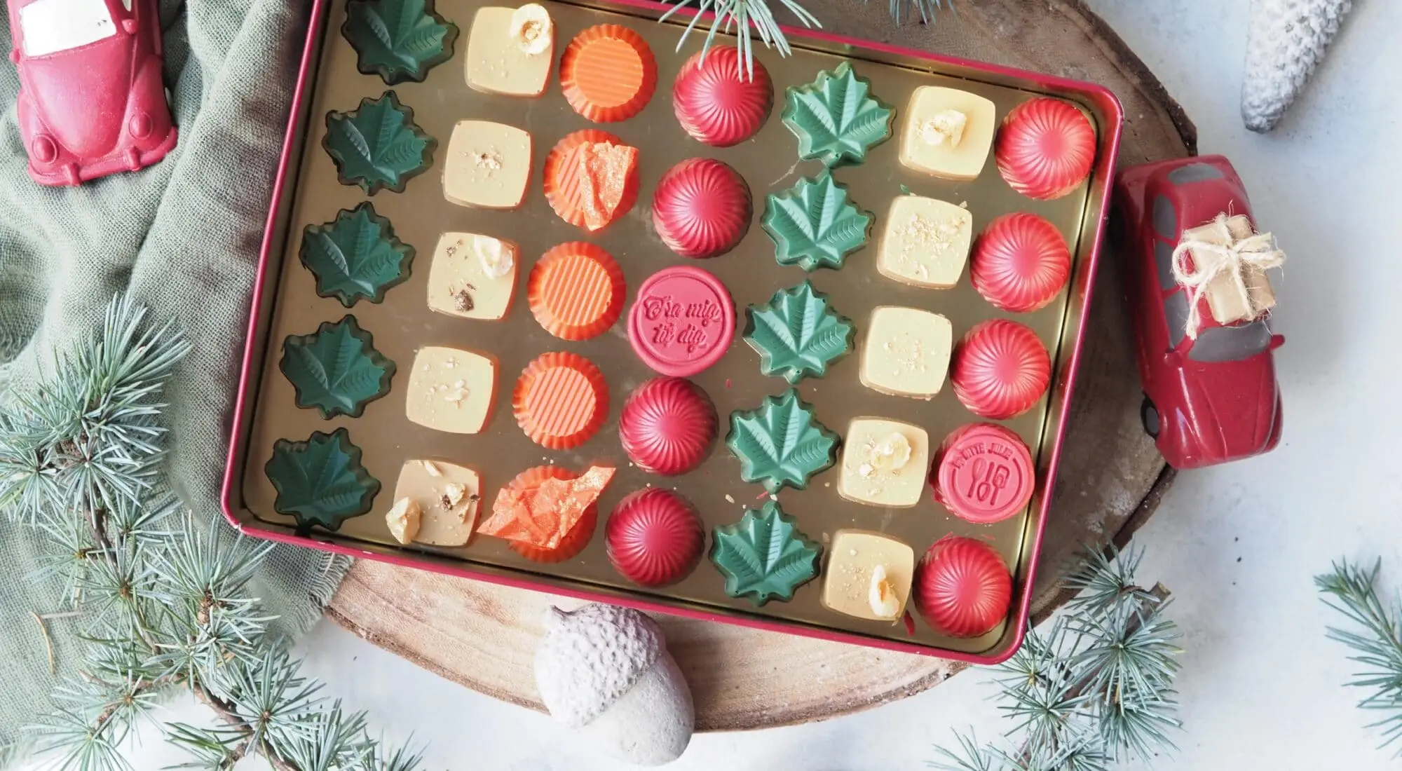 Fyldte julechokolader