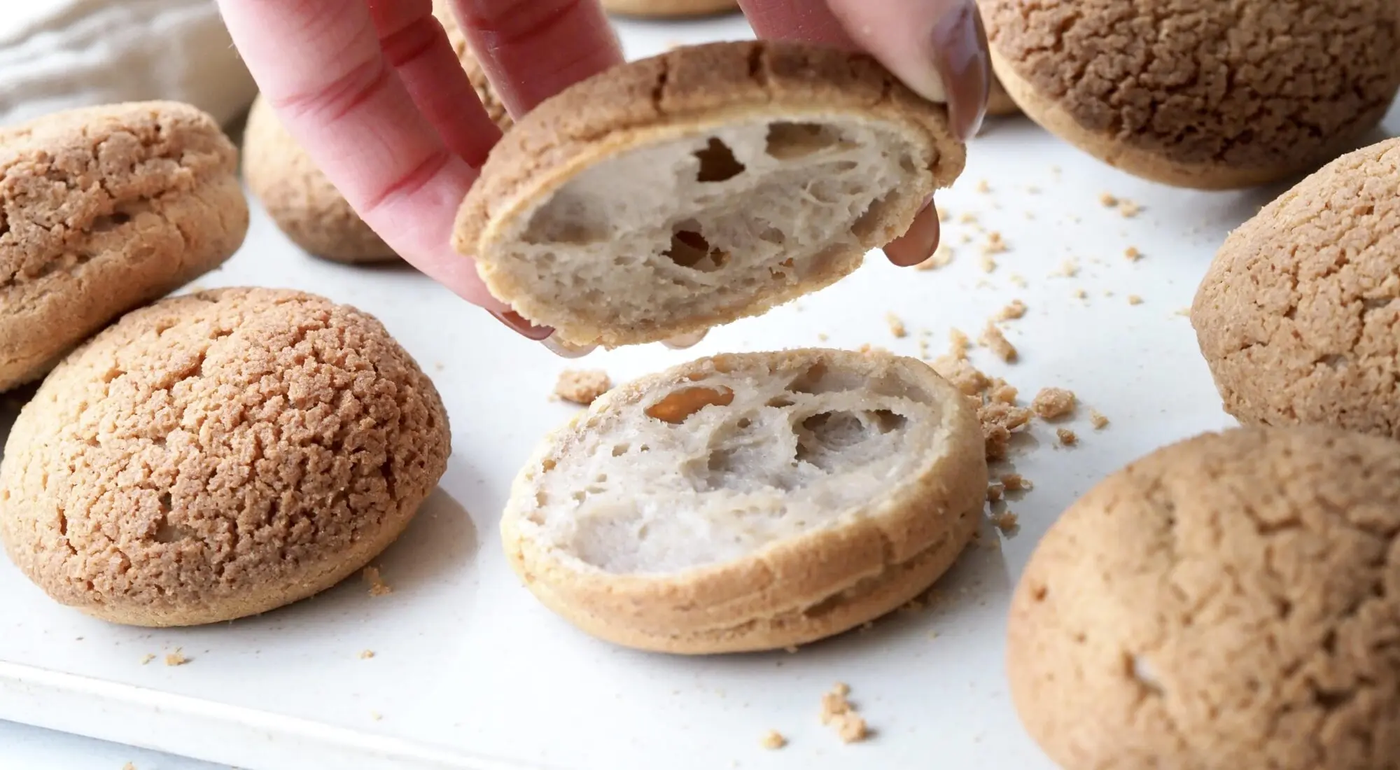 Glutenfri vandbakkelser m. krakeleret dej