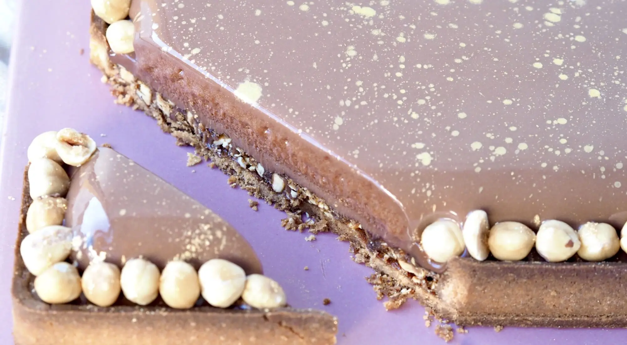Mælkechokoladetærte med nougat
