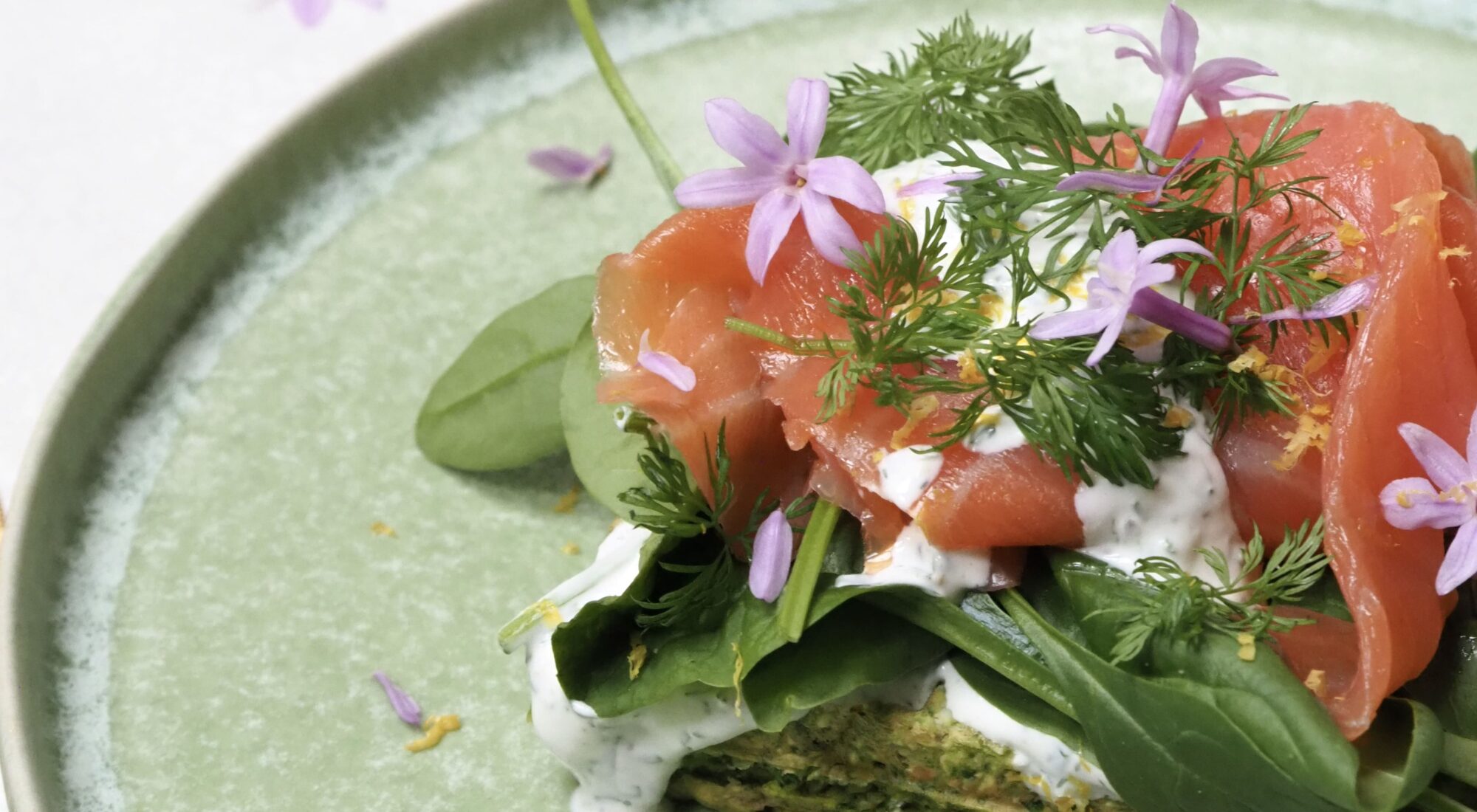 Glutenfri frokostvafler med laks