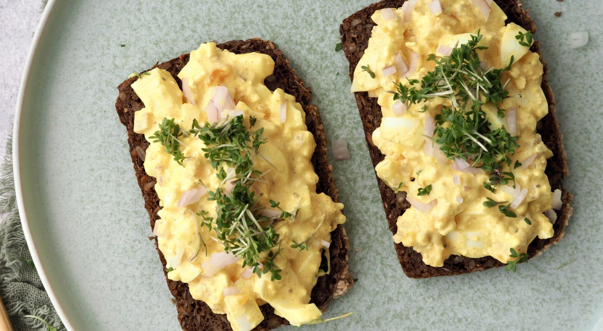 Hjemmelavet æggesalat