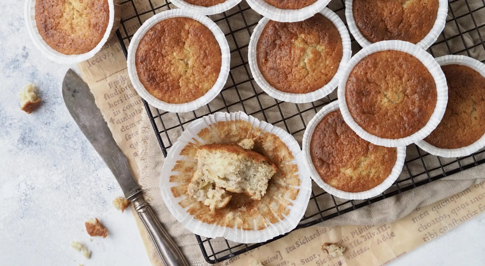 Hjemmelavede bananmuffins