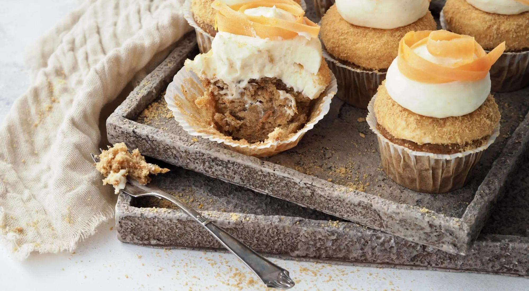 Gulerodscupcakes