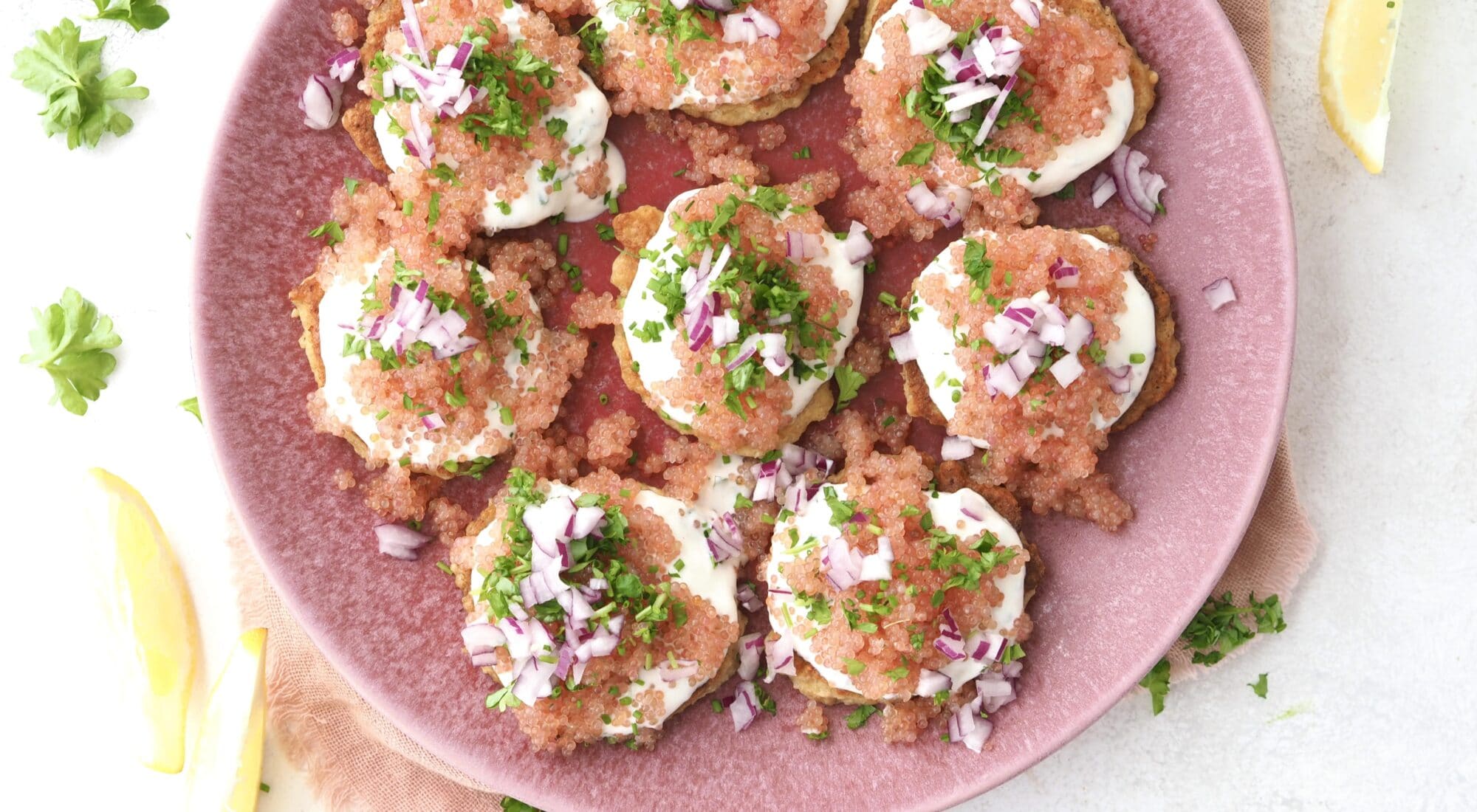 Glutenfri blinis med stenbiderrogn