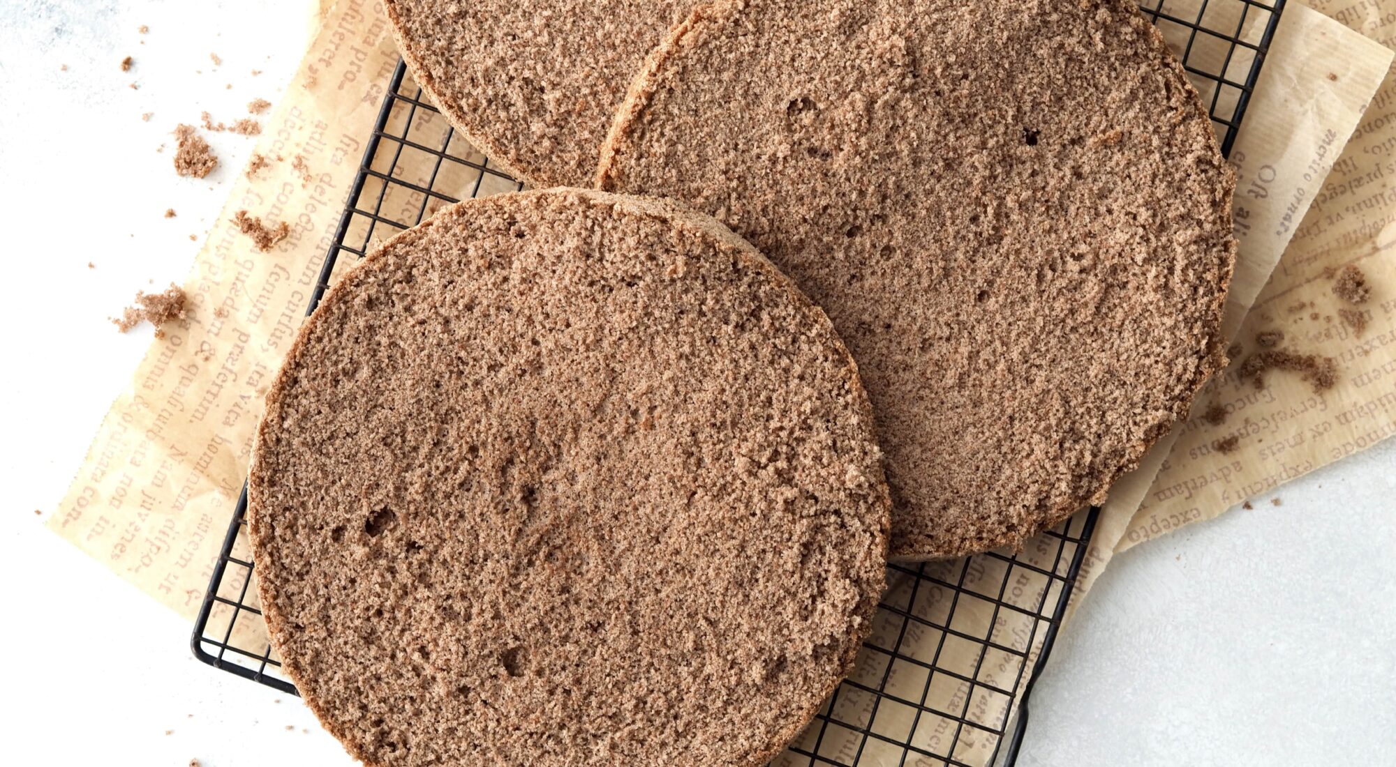 Glutenfri lagkagebunde, kakao