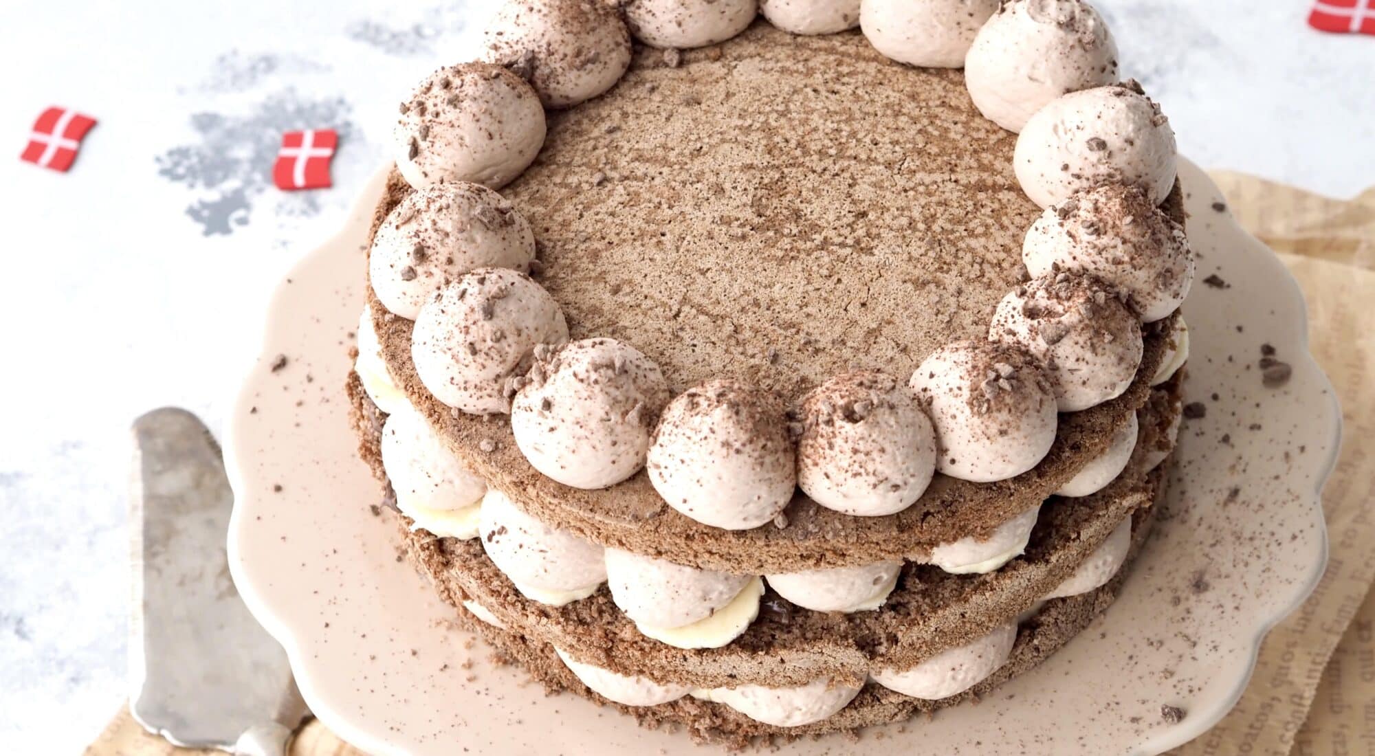 Glutenfri banan og nutella lagkage