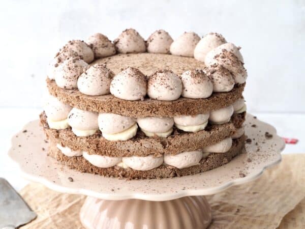 Glutenfri banan og nutella lagkage