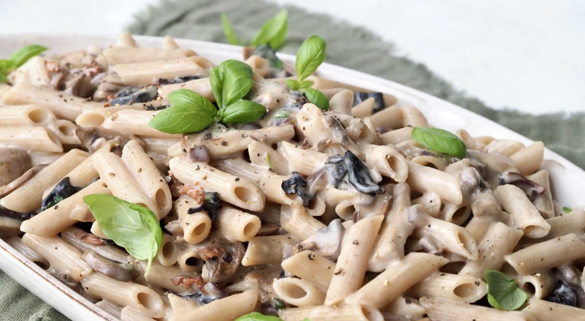 Glutenfri pastaret med svampe