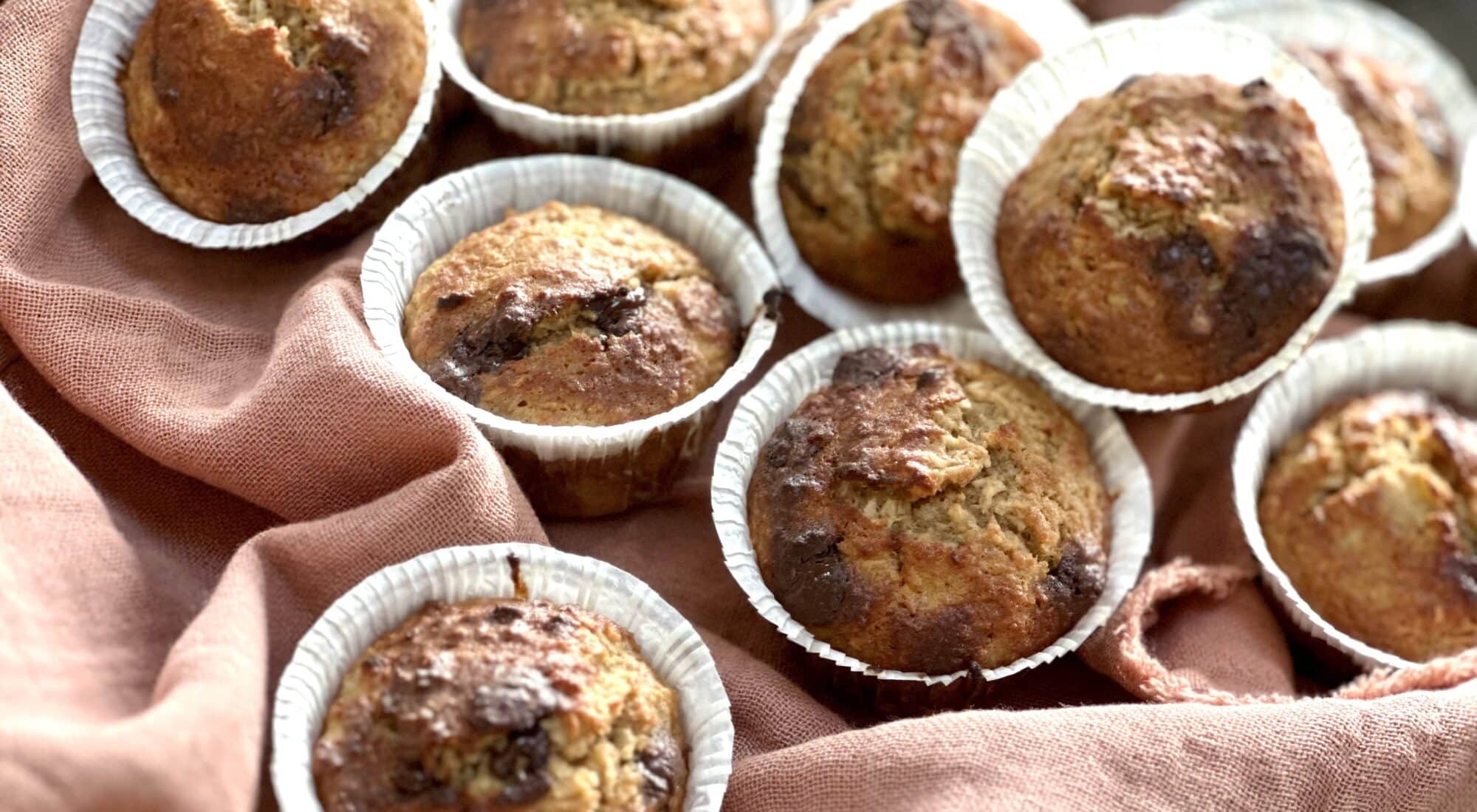 Sukkerfri og glutenfri banan-kokos muffins