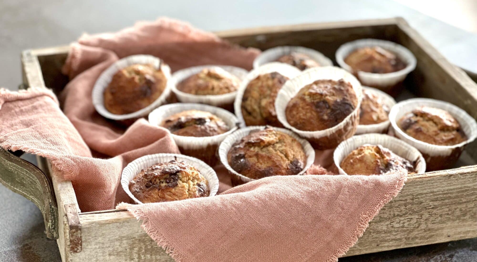 Sukkerfri og glutenfri banan-kokos muffins